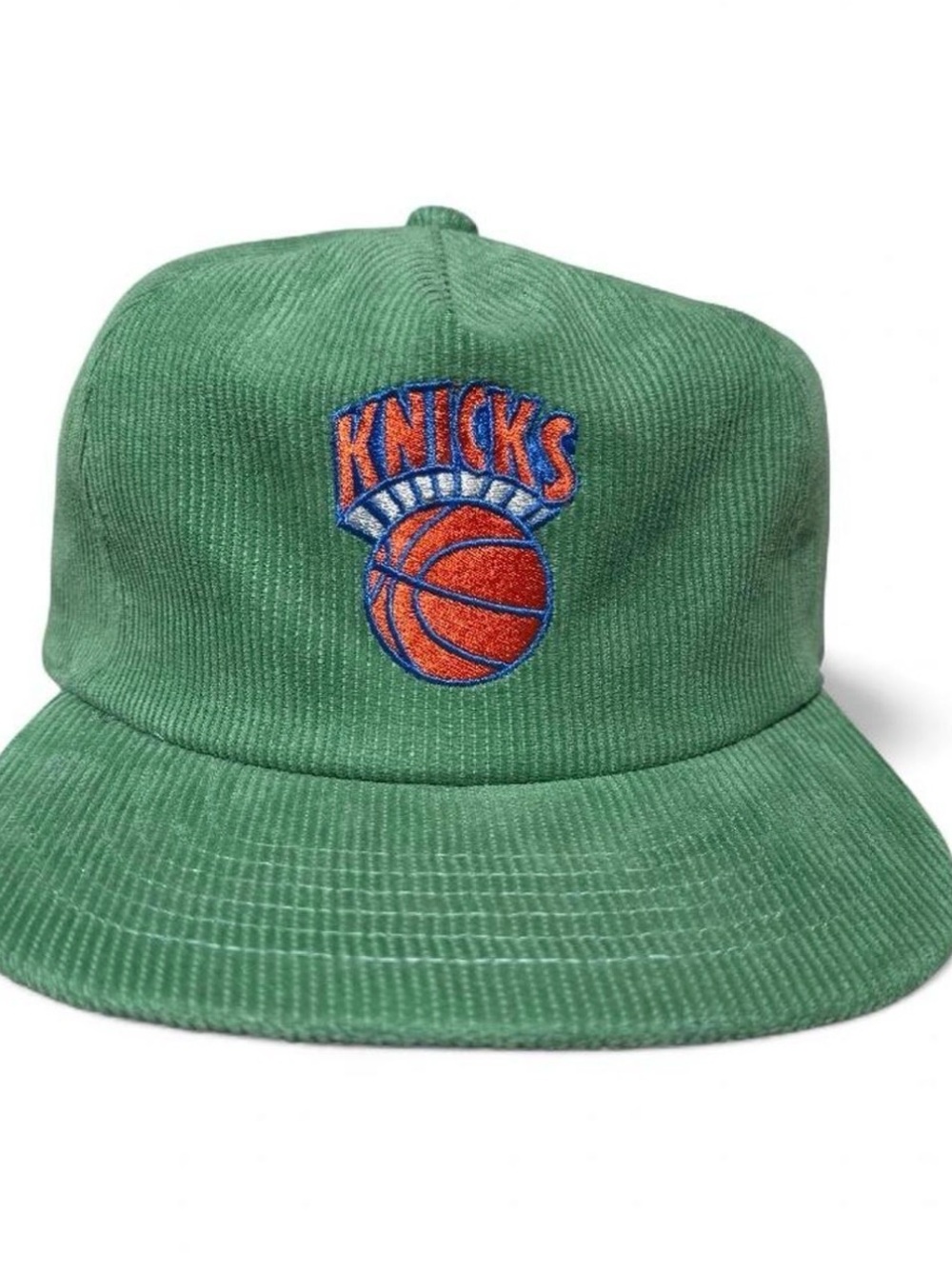Kelly green Knicks corduroy hat